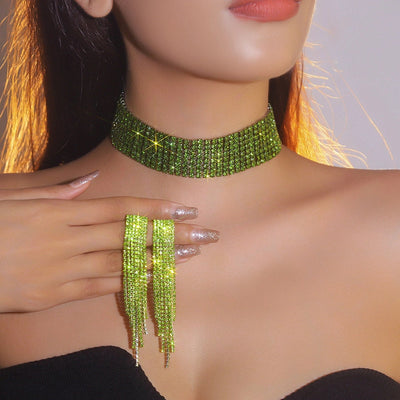 Jewelry Glam Streetwear Leopard Rhinestone Copper Rhinestones Jewelry Set