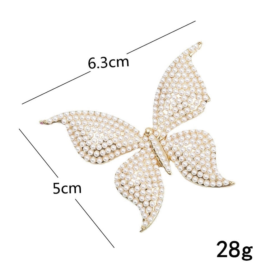 women's simple style butterfly metal plating hair clip
