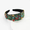 baroque style headband color rhinestone gem geometric prom catwalk hair ornament