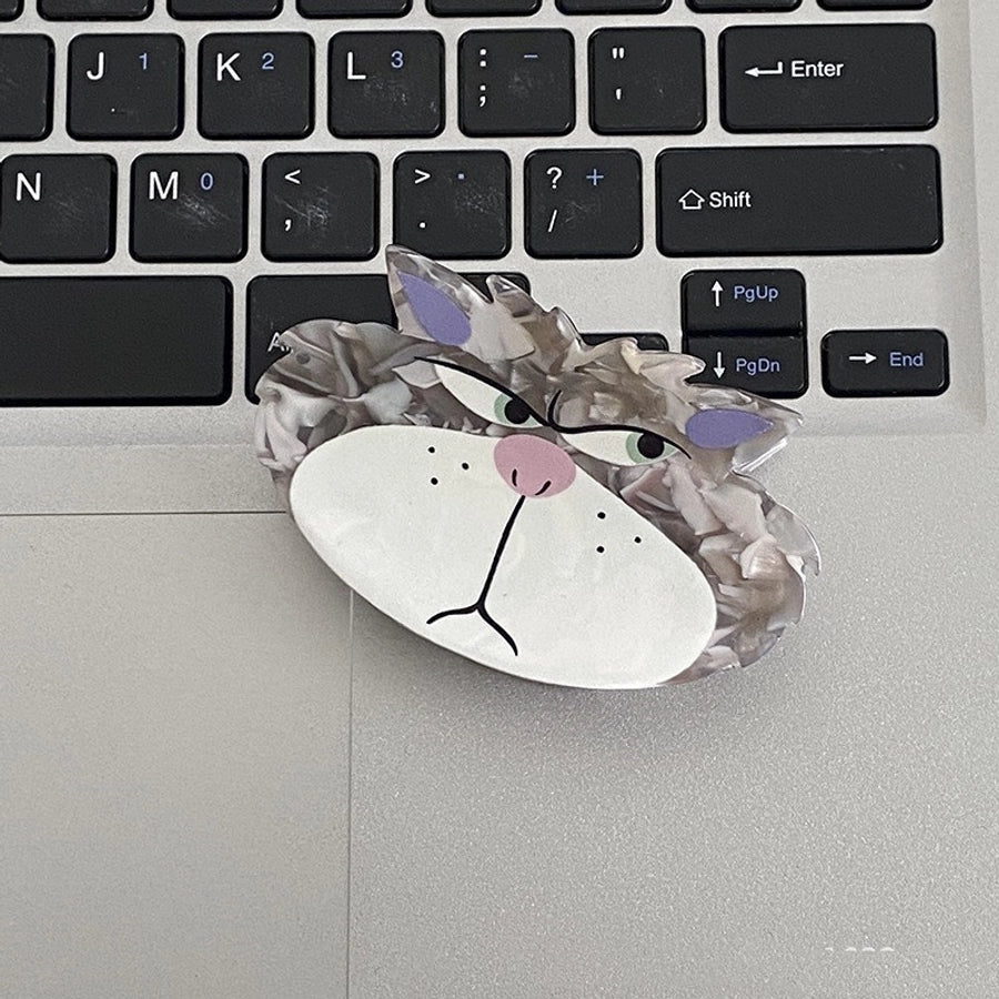 simple style bow knot acetic acid sheets printing hair claws