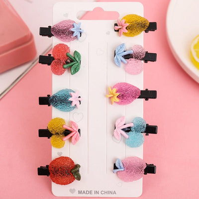 cute fruit soft clay hair clip