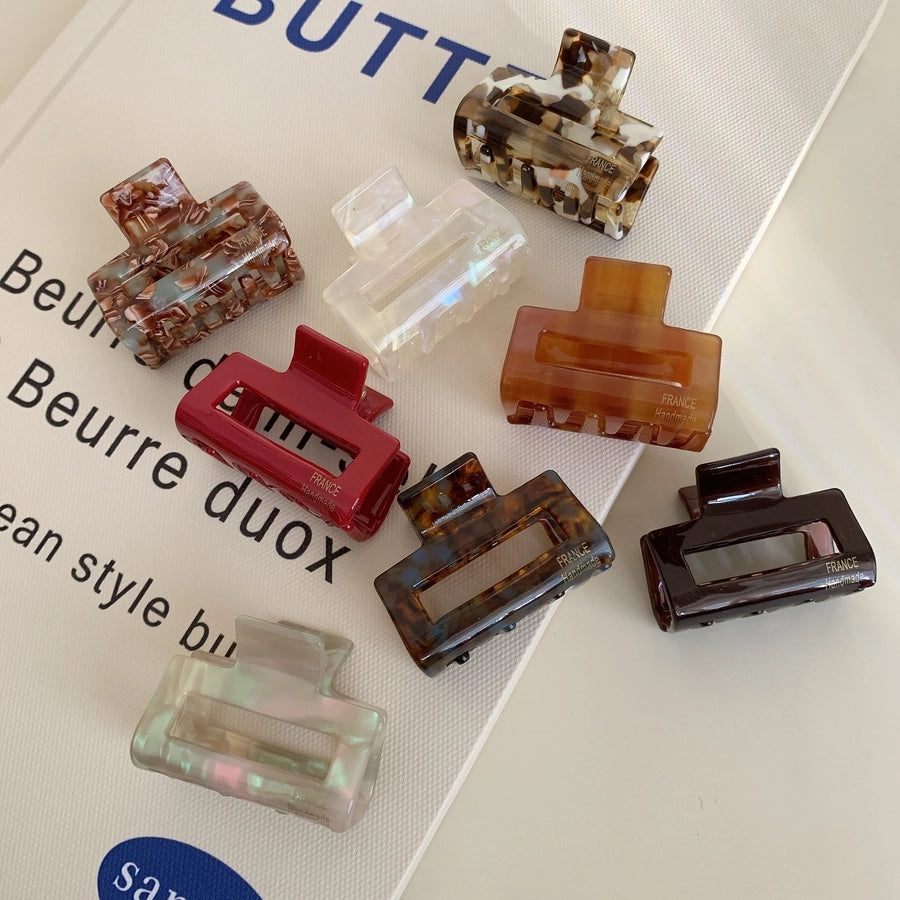 Women's Simple Style Classic Style Solid Color Acetic acid sheets Hair Claws