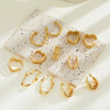 1 Pair IG Style Classic Style U Shape Irregular Heart Shape Irregular 201 Stainless Steel Earrings