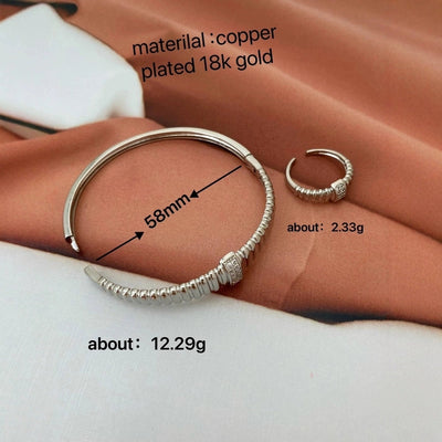 Jewelry Vintage Style Classic Style Geometric Copper Plating Rings Bracelets