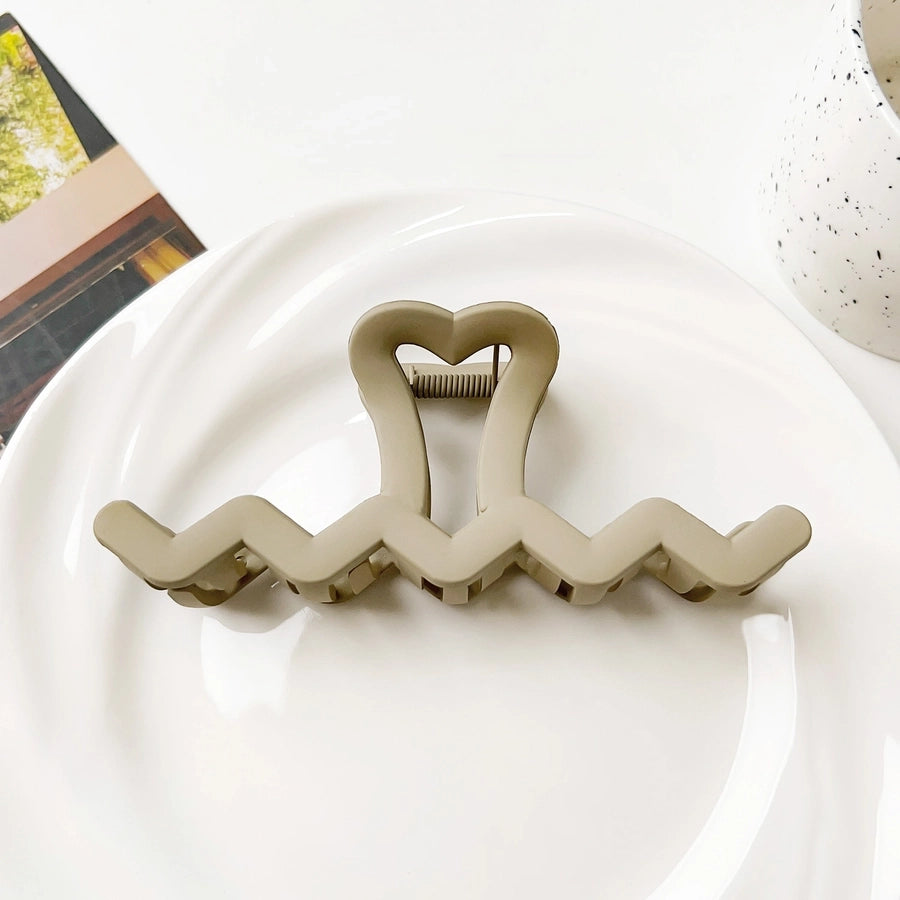 Women's Simple Style Waves Arylic Hair Claws