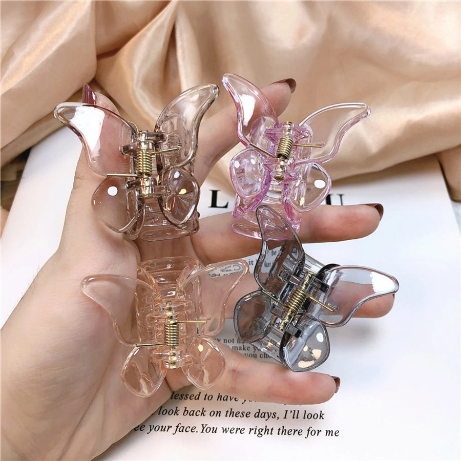 retro butterfly arylic stoving varnish hair claws