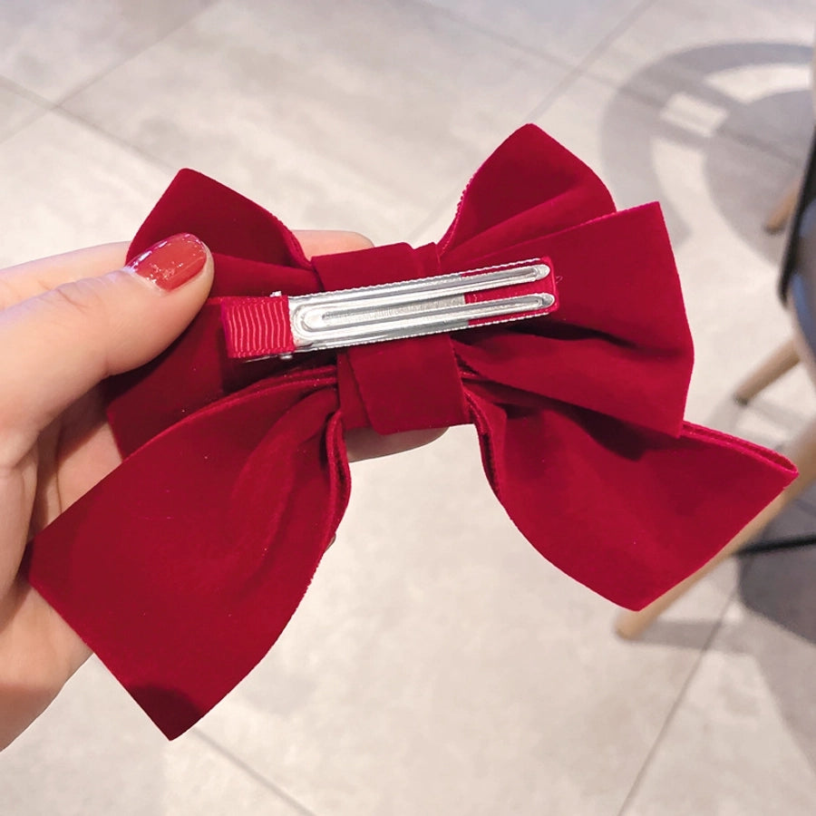 fashion bow knot cloth hair clip