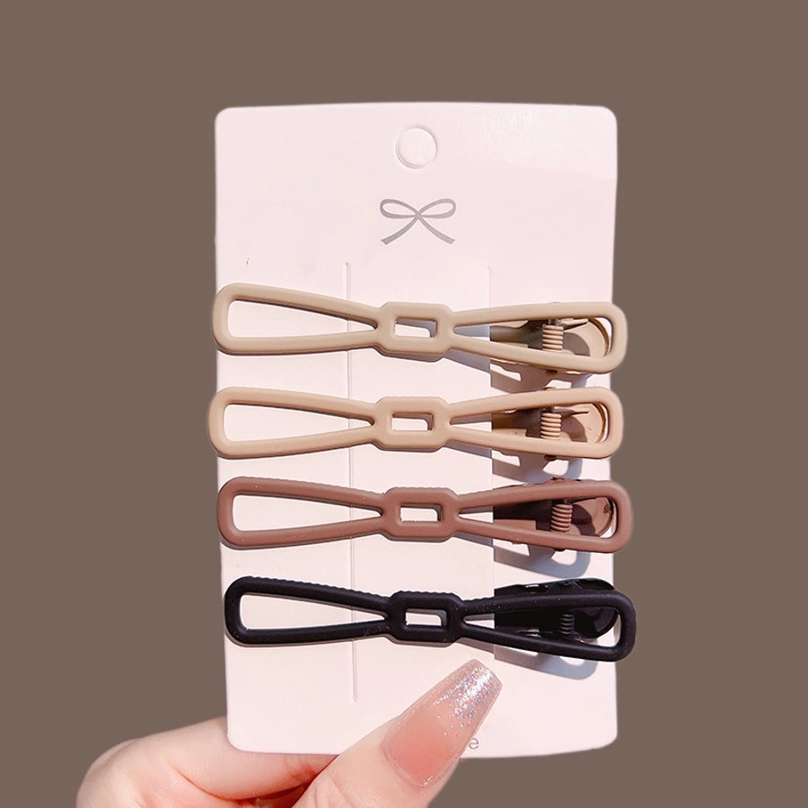 retro geometric metal stoving varnish hair clip