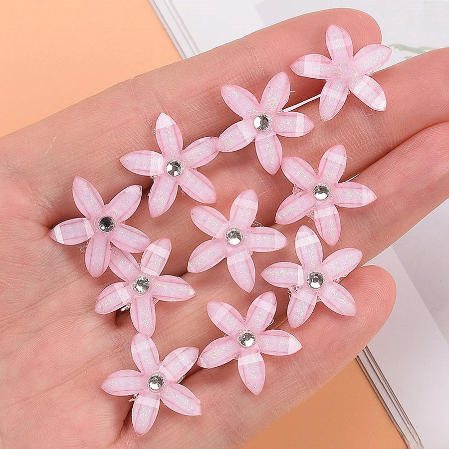 Children's Flower Small Grab Hair Accessories Girl's Braided Hair Buckle Head Flower Little Girl's Mini Grab Small Hairpin Headwear