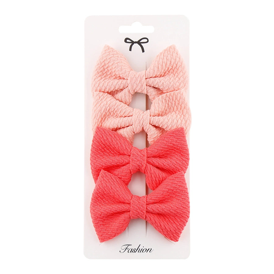 girl's simple style bow knot cloth braid hair band