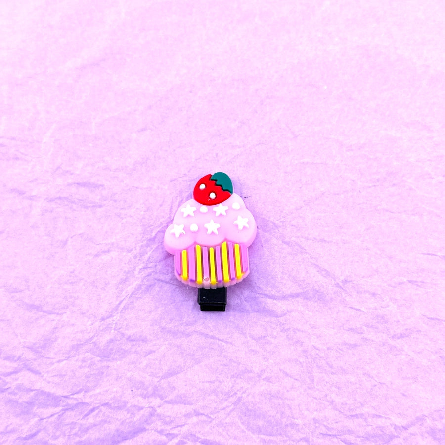 cute sweet ice cream alloy rubber hair clip