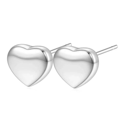 Jewelry Simple Style Classic Style Heart Shape Titanium Steel Plating Bracelets Earrings Necklace