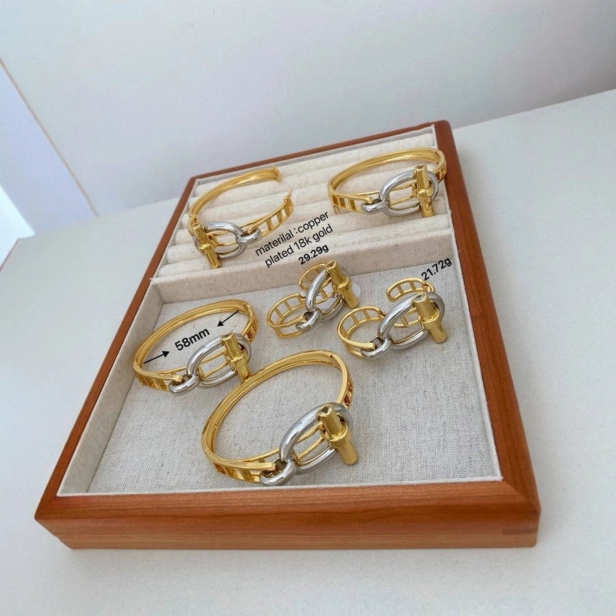Jewelry Vintage Style Classic Style Geometric Copper Mixed Metal Rings Bracelets