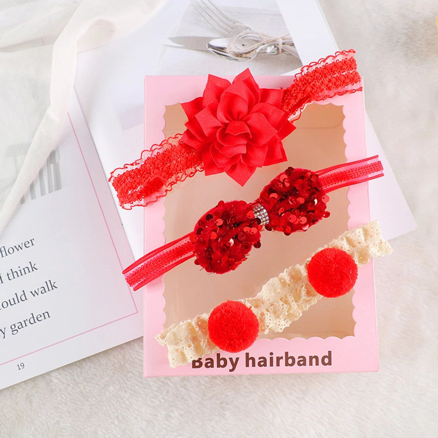 Korean style baby hair band cute princess bow flower crown children hair accessories newborn photo headdress suit