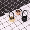 women's classic style circle plastic plating hair tie