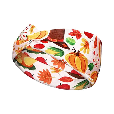 casual vacation plaid bow knot cloth printing hair band
