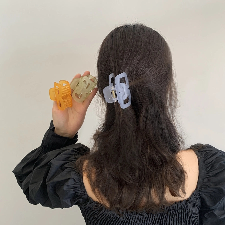 korean shark vertical clip horsetail medium hair clutch