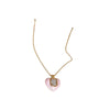 Copper Enamel Heart Shape Pendant Necklace