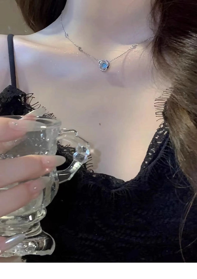 Copper Plating Geometric Pendant Necklace