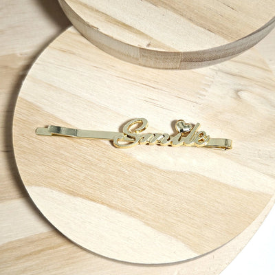 Women's Simple Style Classic Style Letter Alloy Plating Hair Clip