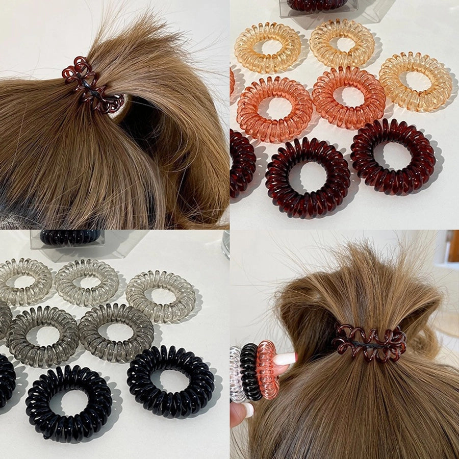 Women's Simple Style Solid Color Plastic Hair Tie