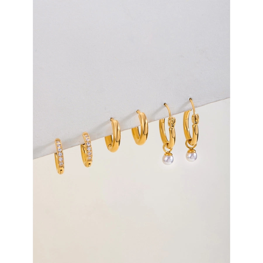 1 Set Simple Style Classic Style Geometric 304 Stainless Steel Earrings