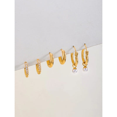 1 Set Simple Style Classic Style Geometric 304 Stainless Steel Earrings