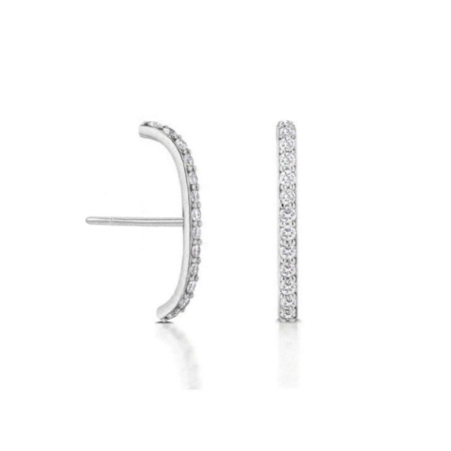 1 Pair IG Style Simple Style Geometric Inlay Copper Zircon Gold Plated Earrings