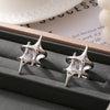 Jewelry Casual Elegant Modern Style Star Titanium Steel 18K Gold Plated Plating Open Rings