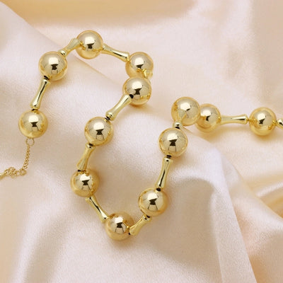 Copper Plating Geometric Necklace