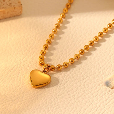 Stainless Steel Shell Peach Heart Bracelet Ornament Trendy Heart Titanium Steel No Fading Necklace Three Heart Bracelet Jewelry