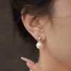 1 Pair Elegant Lady Geometric Heart Shape Plating Alloy Drop Earrings Ear Studs