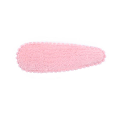 cute solid color alloy cloth hair clip 1 piece