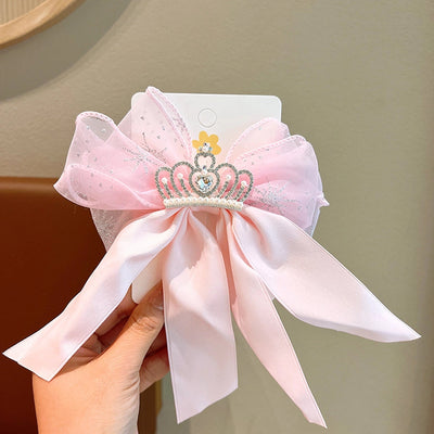 Kid'S Ethnic Style Bow Knot Synthetic Yarn Organza Hair Clip