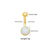 1 Piece Belly Rings Punk Simple Style Artistic Maple Leaf Rose 316 Stainless Steel  Alloy Epoxy Acrylic Rhinestones 18K Gold Plated