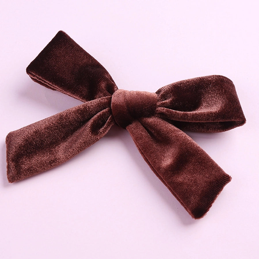fashion bow knot flannel hair clip