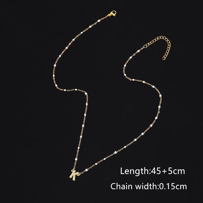 201 Stainless Steel Copper Letter Pendant Necklace