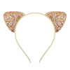 cute cat ears cloth sequins hair band 1 piece