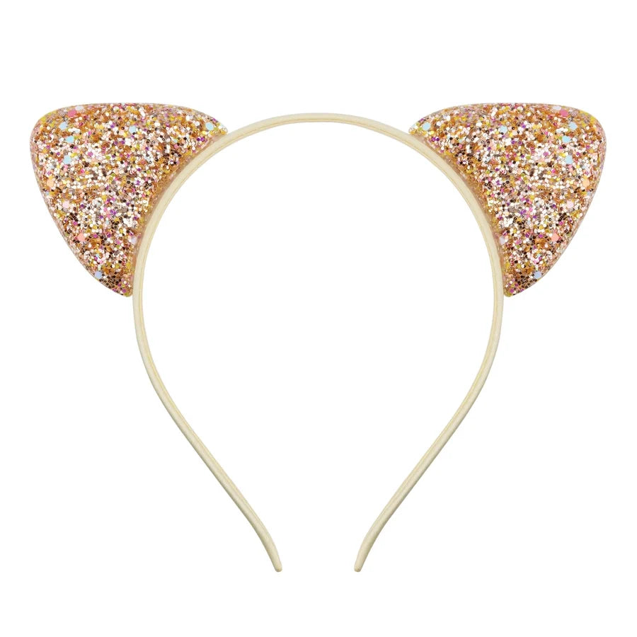 cute cat ears cloth sequins hair band 1 piece