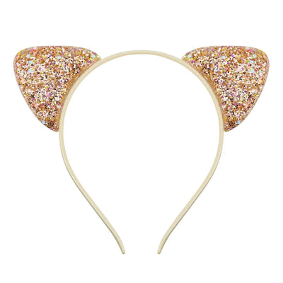 cute cat ears cloth sequins hair band 1 piece