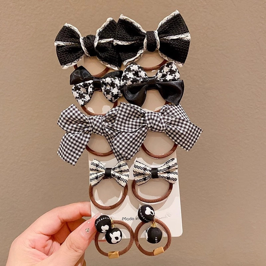 New Milk brown hair band Girls baby does not hurt hair high elastic bow tie hair rope children hair accessories rubber band Female