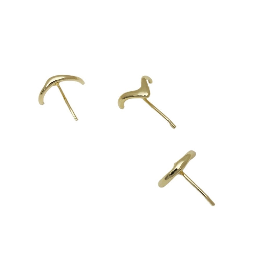 women's retro solid color alloy plating hair buckle