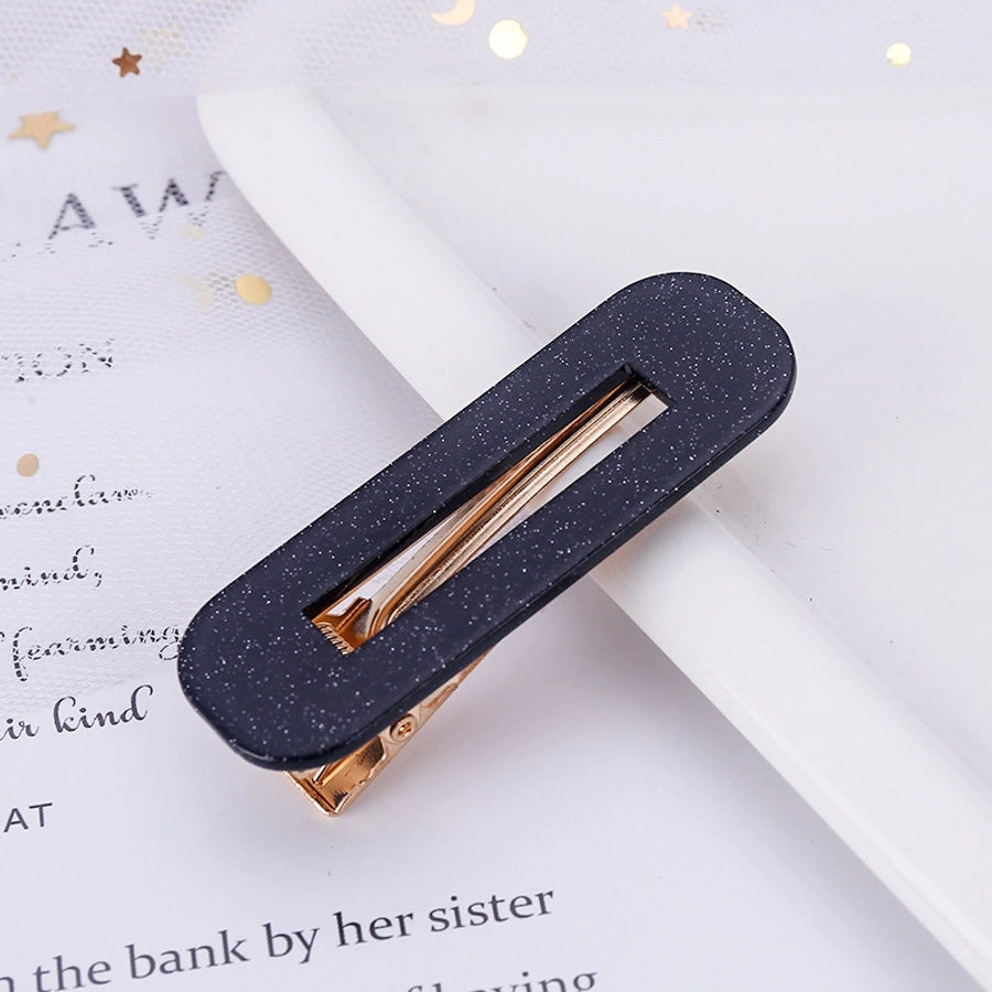 retro color block polka dots acetic acid sheets hair clip 1 piece