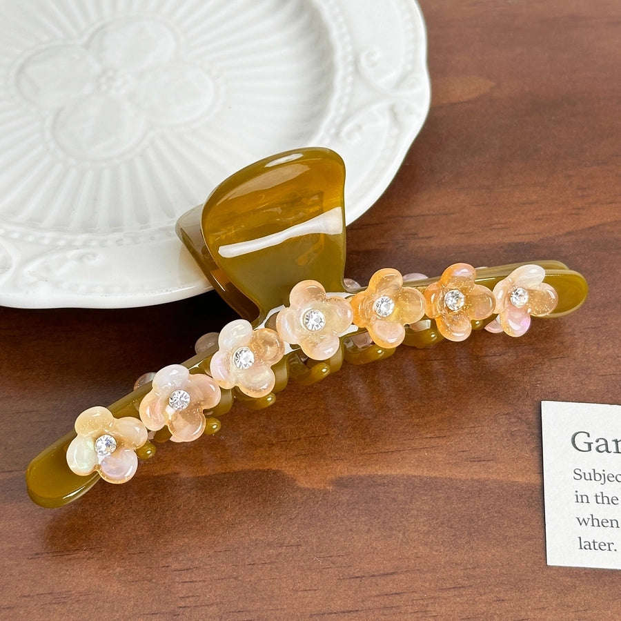 Women's Casual Simple Style Streetwear Floral Acetic acid sheets Hair Claws