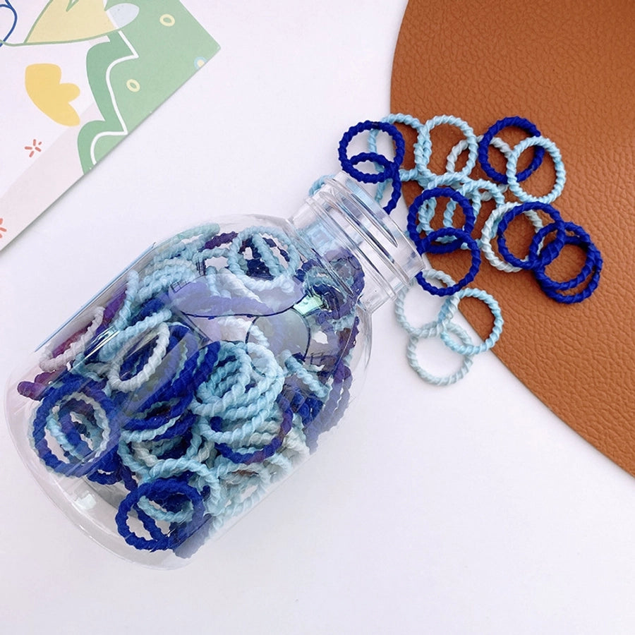 Girl'S Simple Style Classic Style Solid Color Cloth Contrast Collar Hair Tie