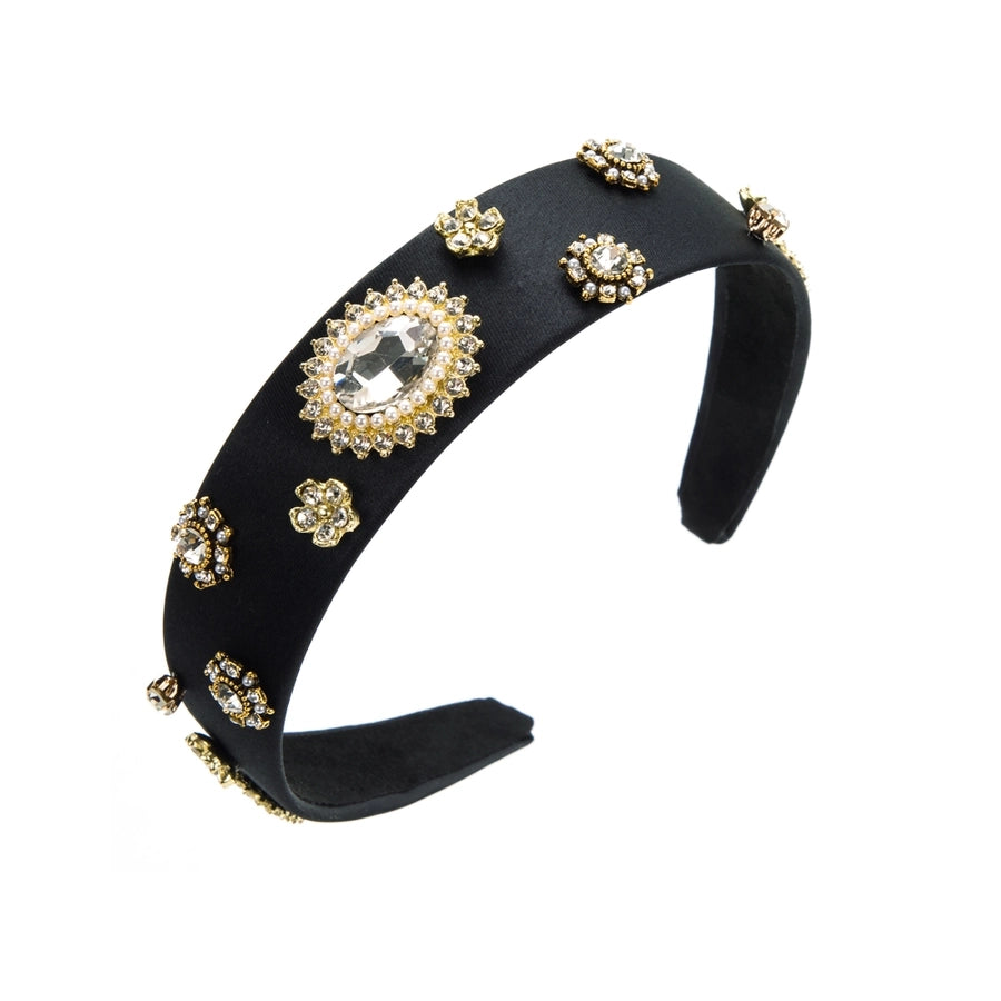 european and american new baroque fashion simple headband women's pearl diamond flower beautiful headband women's fashion hair accessories batch