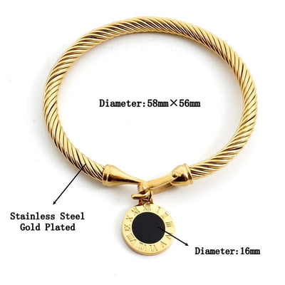 Marine Style Starfish Heart Shape Shell Titanium Steel Bangle In Bulk