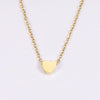 Jewelry IG Style Simple Style Commute Heart Shape 304 Stainless Steel 18K Gold Plated Plating Pendant Necklace