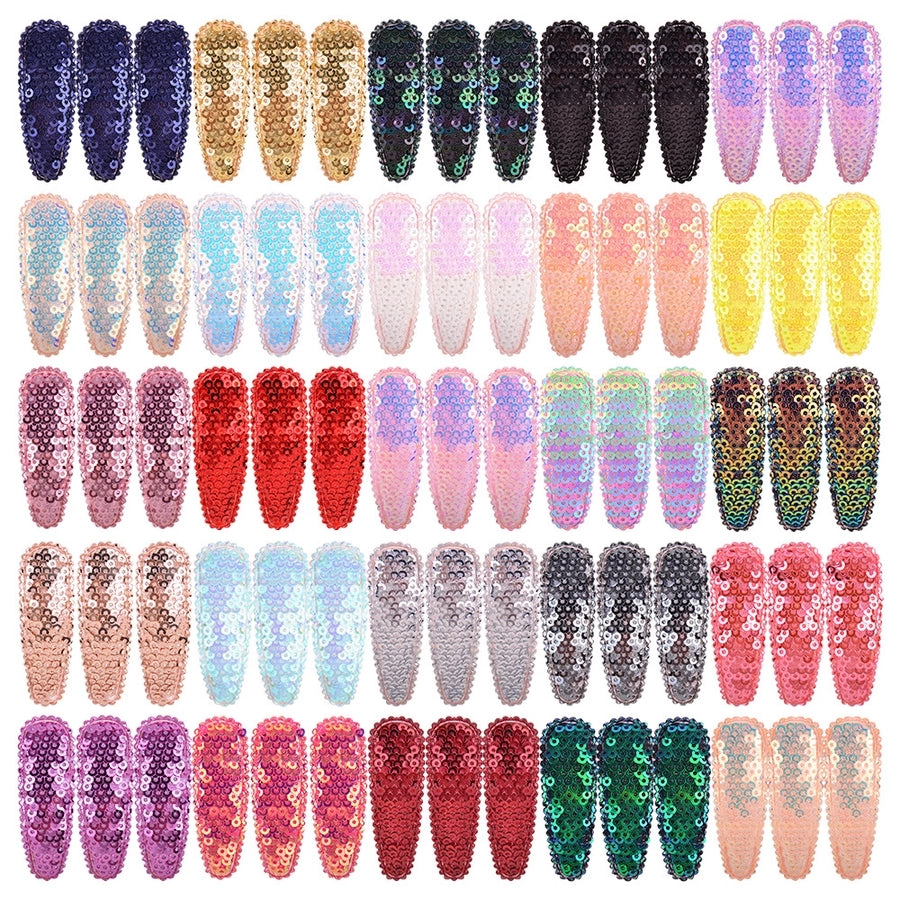 new flip sequins candy color lace mesh yarn bb clip children's hair accessories