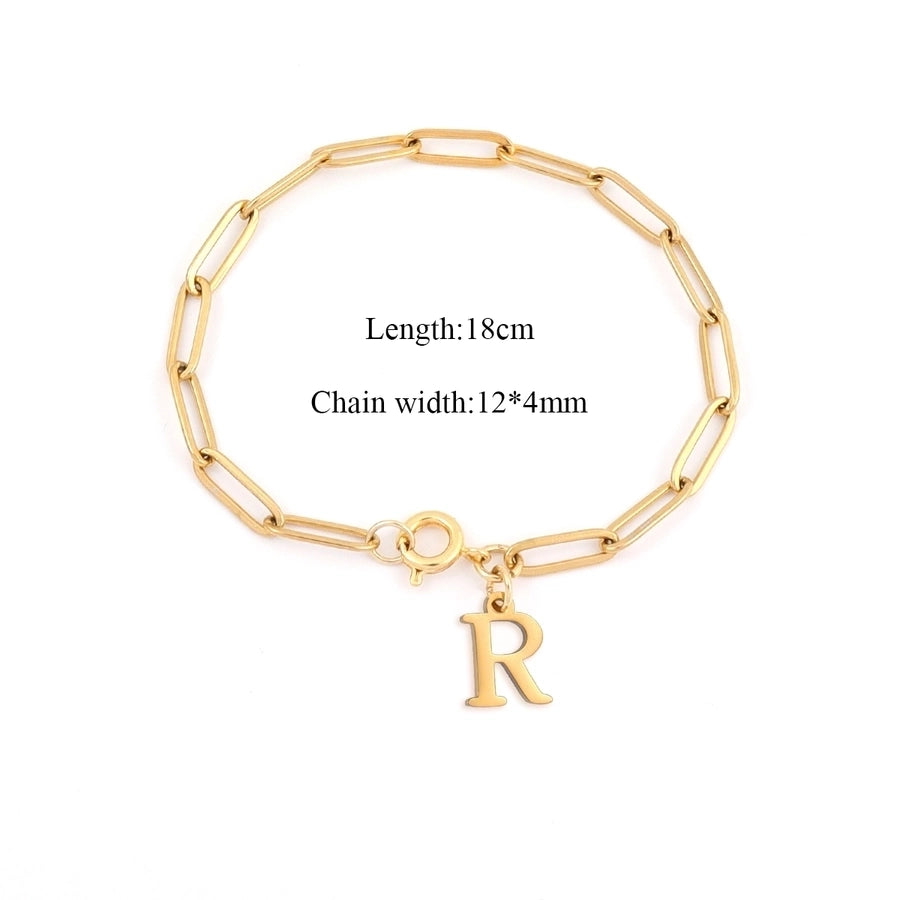 Basic Classic Style Letter 201 Stainless Steel 304 Stainless Steel Bracelets In Bulk